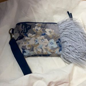 Blue Atenti wristlet